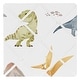 preview thumbnail 1 of 1, Sweet Jojo Designs Watercolor Dinosaur Dino Boy 13-inch Fabric Memory Photo Bulletin Board -Blue, Green, Modern Dinosaurs Nature