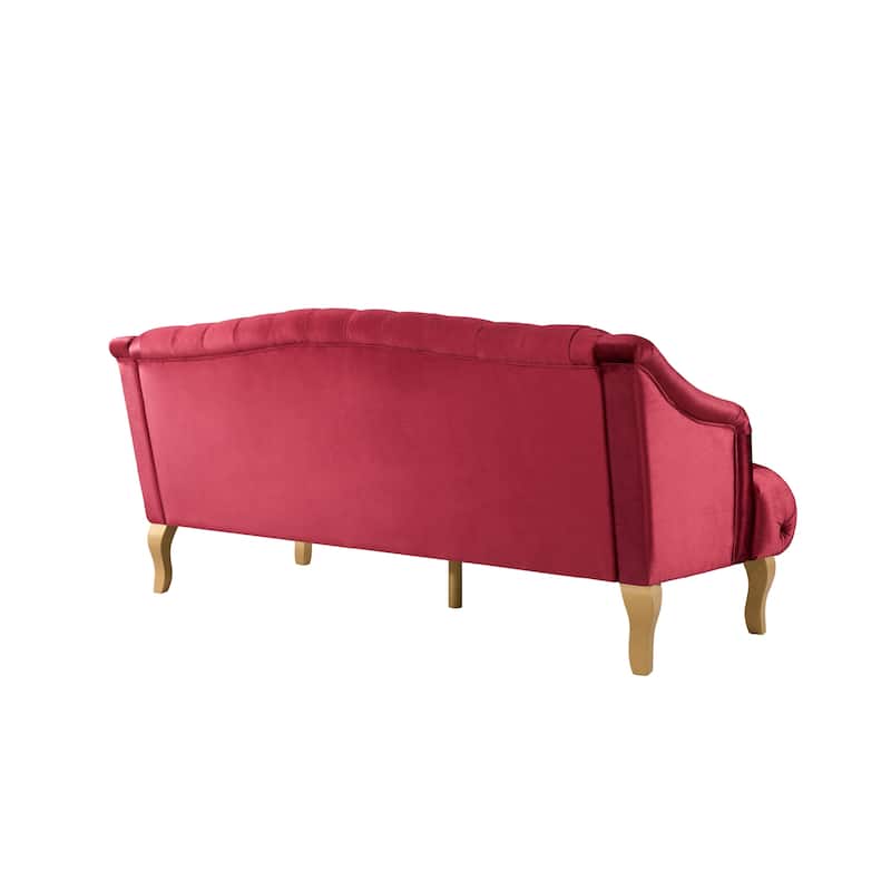 Adelia Modern Glam Tufted Velvet Sofa by Christopher Knight Home