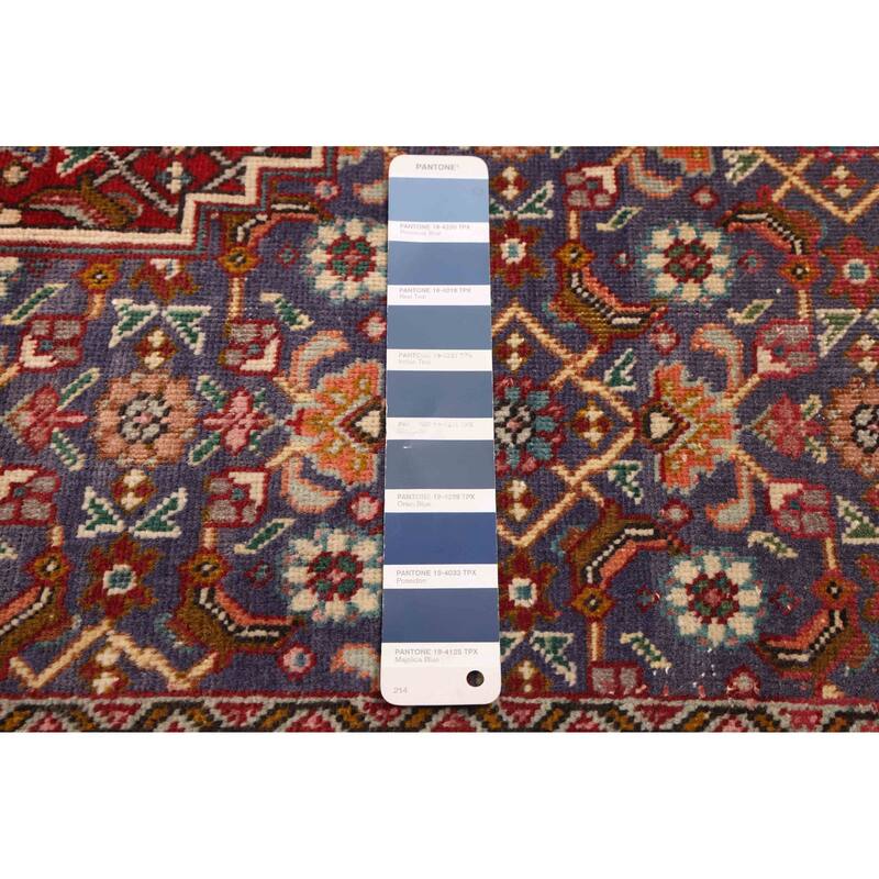 ECARPETGALLERY Hand-knotted Kayseri Vintage Navy Wool Rug - 6'3 x 9'10