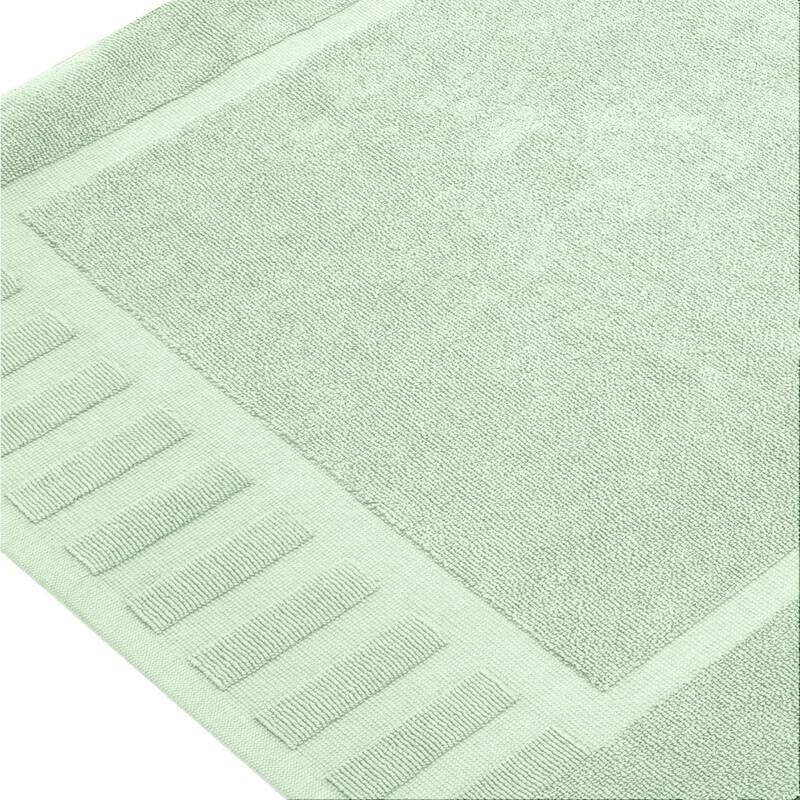 White Classic Luxury Cotton Bath Mat 22x34 Set of 2