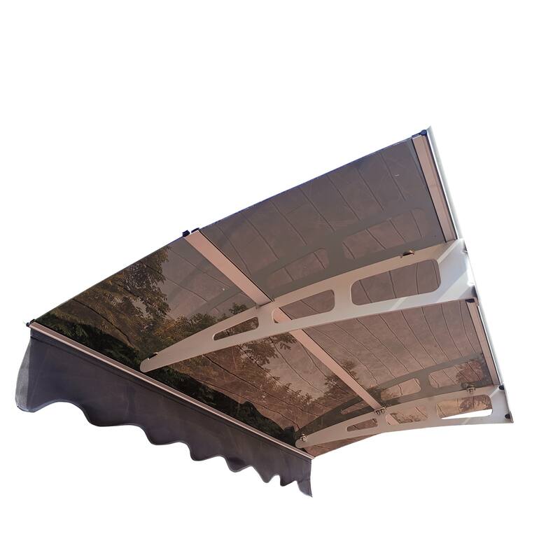 Wall-mounted window and door awnings for wooden wall rooms