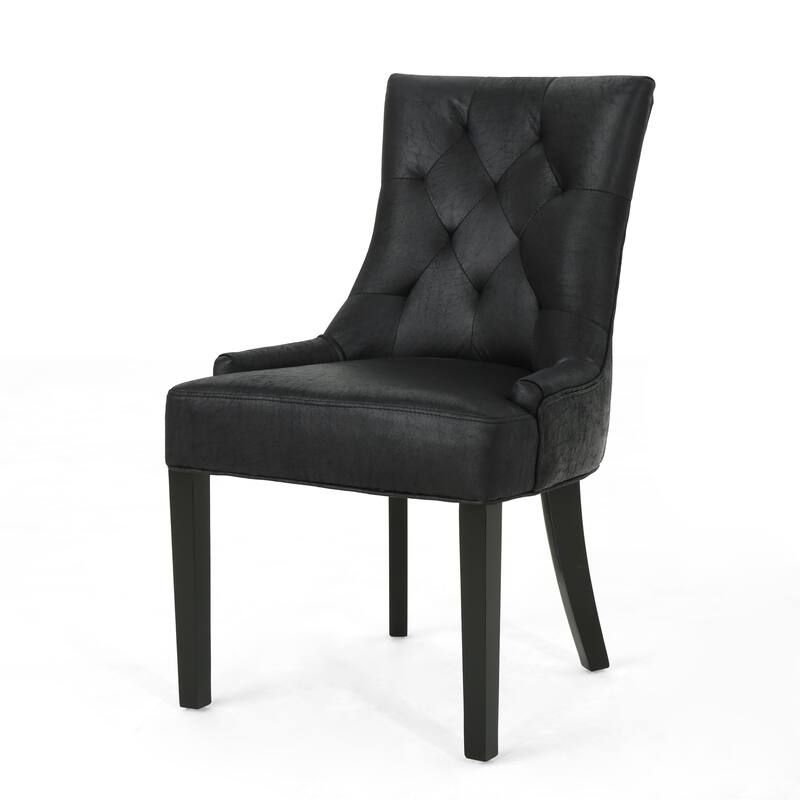 Upholstered Kitchen & Dining Room Chairs, Tufted Dining Room Chairs, Modern Armless Dining Chairs Set of 2 for Dining Room