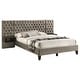 preview thumbnail 7 of 8, Marley Upholstered Platform Bed Light Brown