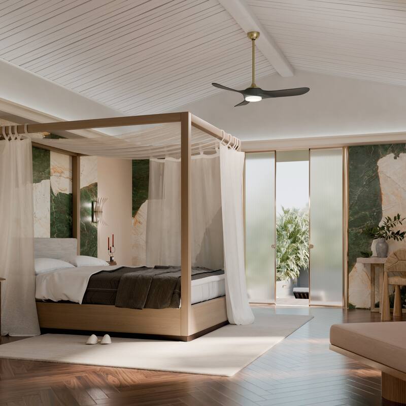 Kichler Lighting Mylo 53 Inch Ceiling Fan with Satin Etch Cased Opal Glass