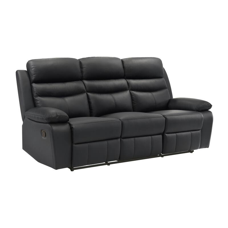 Peperomia Leather 2-Piece Manual Double Reclining Living Room Sofa Set
