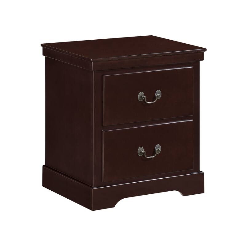 Classic Traditional 2 Drawers Nightstand
