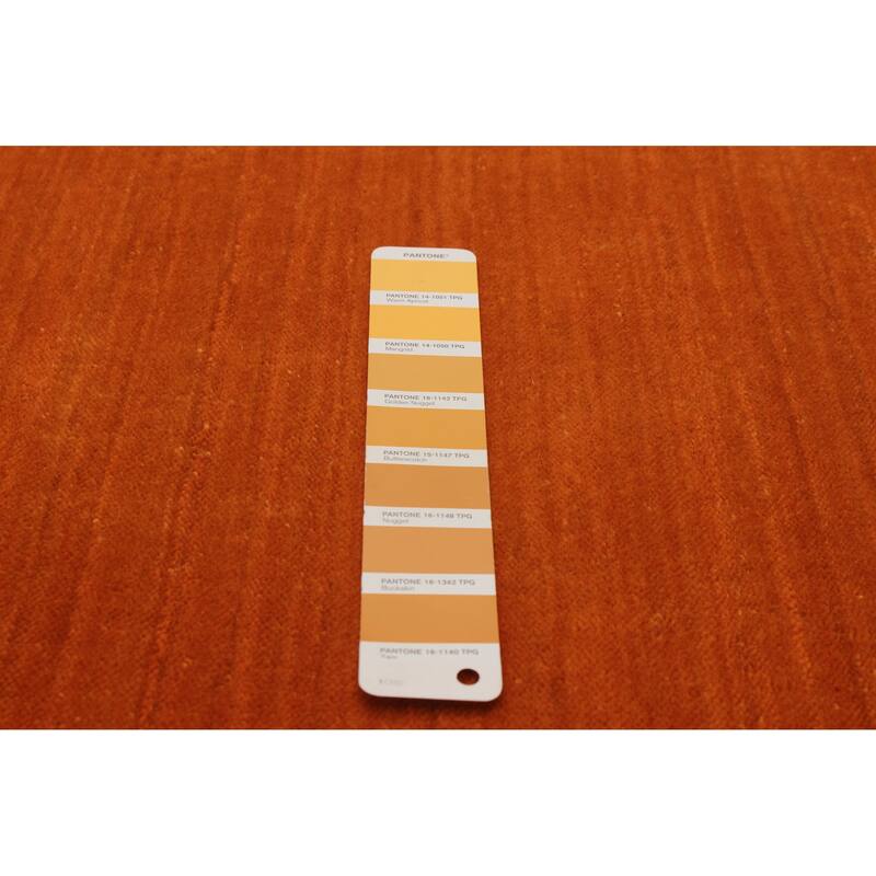 Kashkuli Gabbeh Burnt Orange Rug 4'0" x 5'7" - 4'0 x 5'7