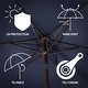 preview thumbnail 6 of 157, 9ft Tassel Patio Umbrella Auto-Tilt, Crank , by JONATHAN Y