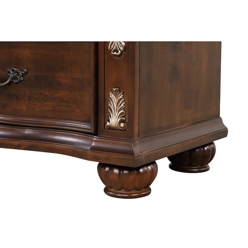 Lyon Cherry 6-Drawer 40 in. W Chest of Drawers