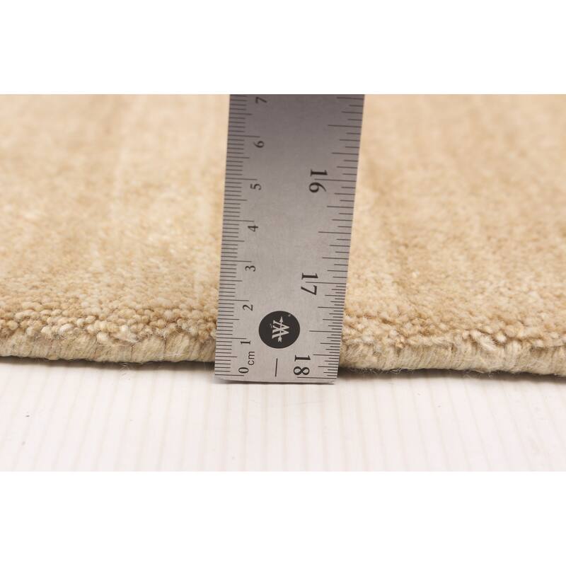 ECARPETGALLERY Hand-knotted Kashkuli Gabbeh Beige Wool Rug - 2'7 x 10'0