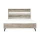 preview thumbnail 14 of 14, Bridges Modern Two-Tone Acacia Wood 4-Piece Bedroom Set