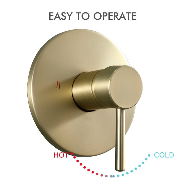 CLihome 1-Spray Patterns 10 in.Shower Head Wall Mounted Fixed Shower Head