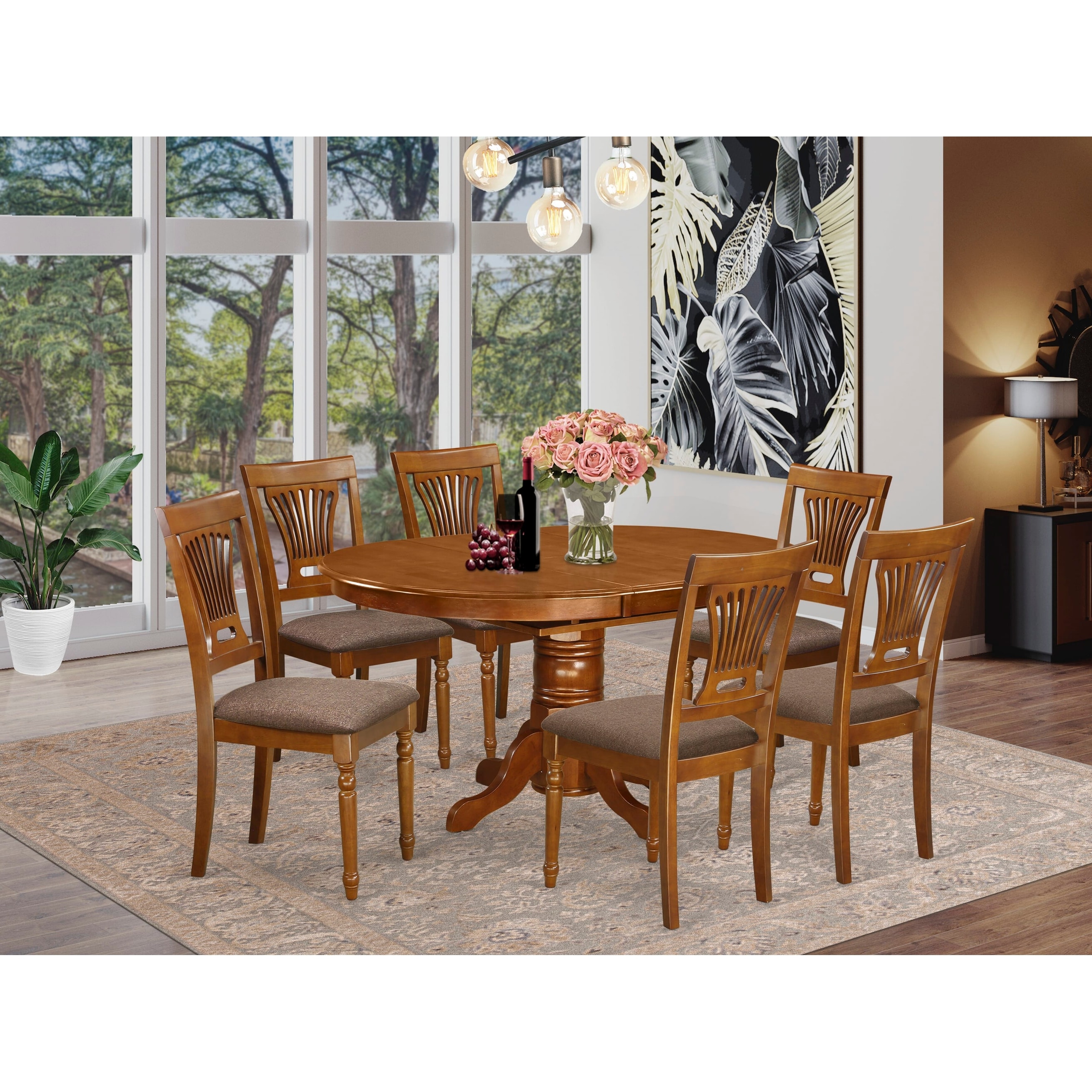 Oval 6 on sale seater dining table