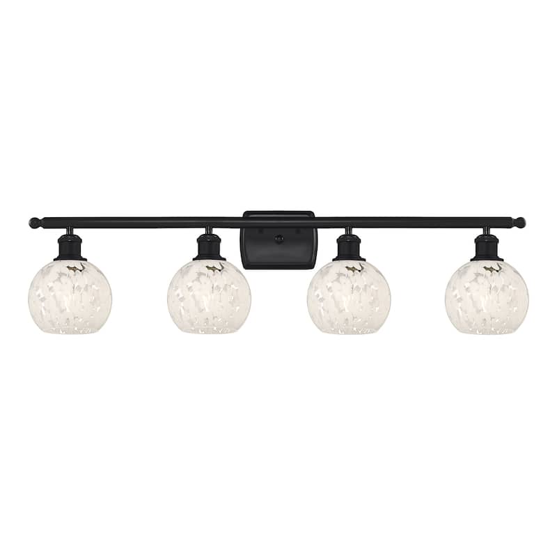 Innovations Lighting 516-4W-9-36-White Mouchette-Bathroom Vanity Light