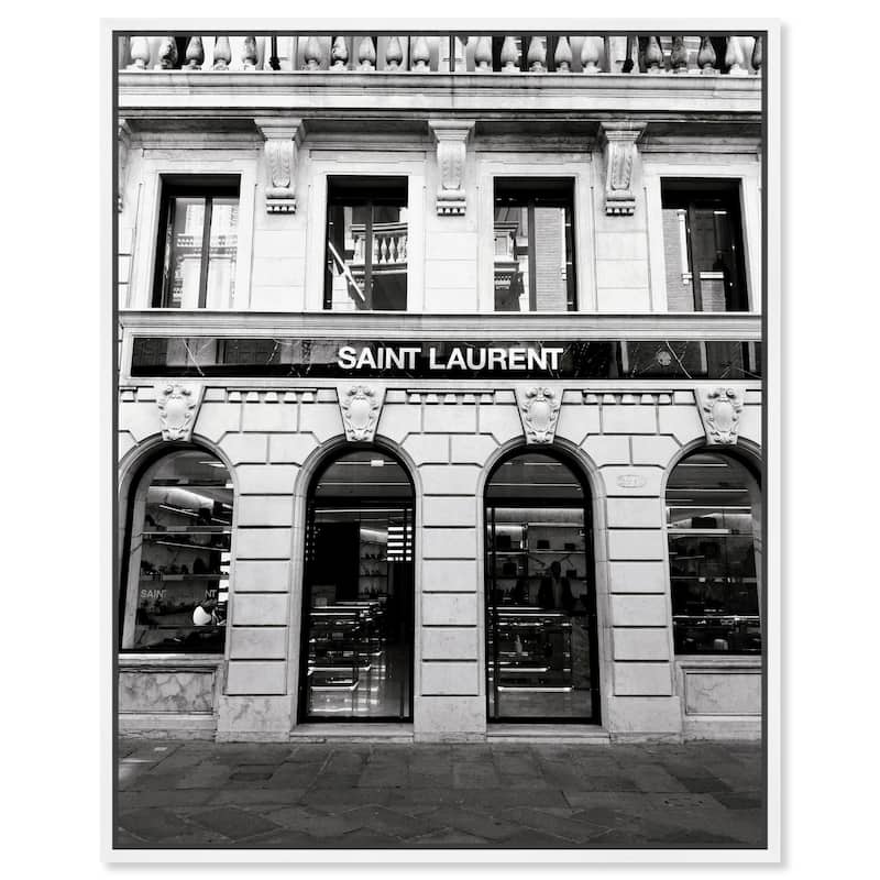 Glam Store front II Canvas by Art Remedy - 36" x 45" - White
