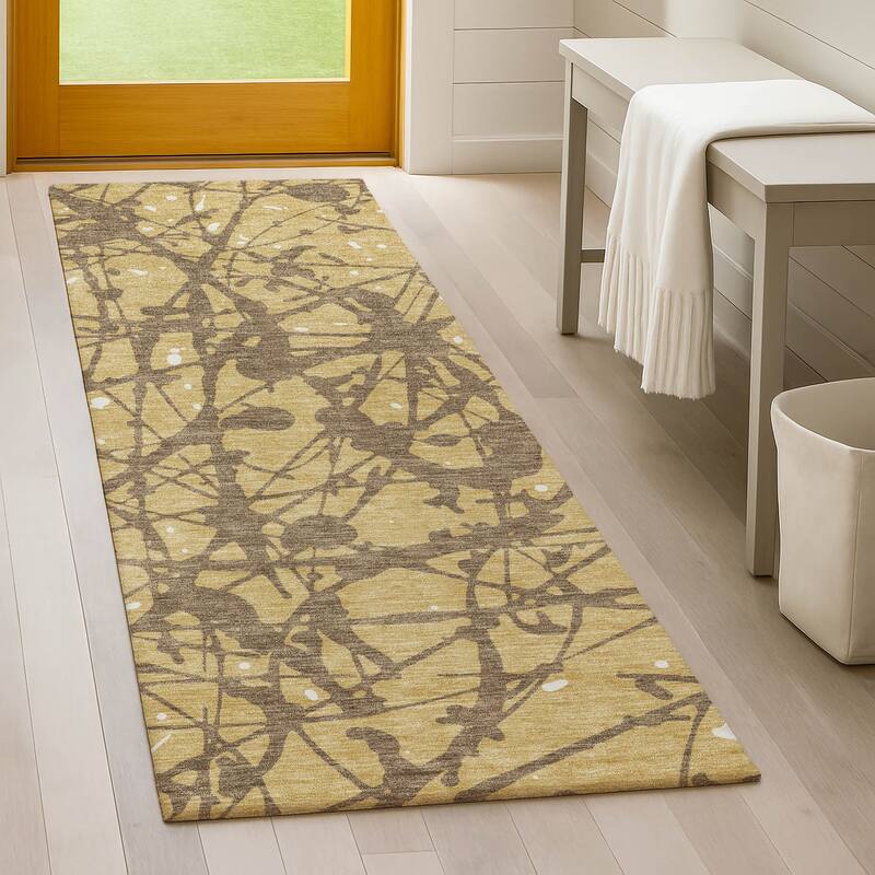 Machine Washable Indoor/ Outdoor Modern Campo Chantille Rug