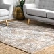 preview thumbnail 3 of 10, Nuloom Vintage Medallion Thea Area Rug 10' x 14' - Beige