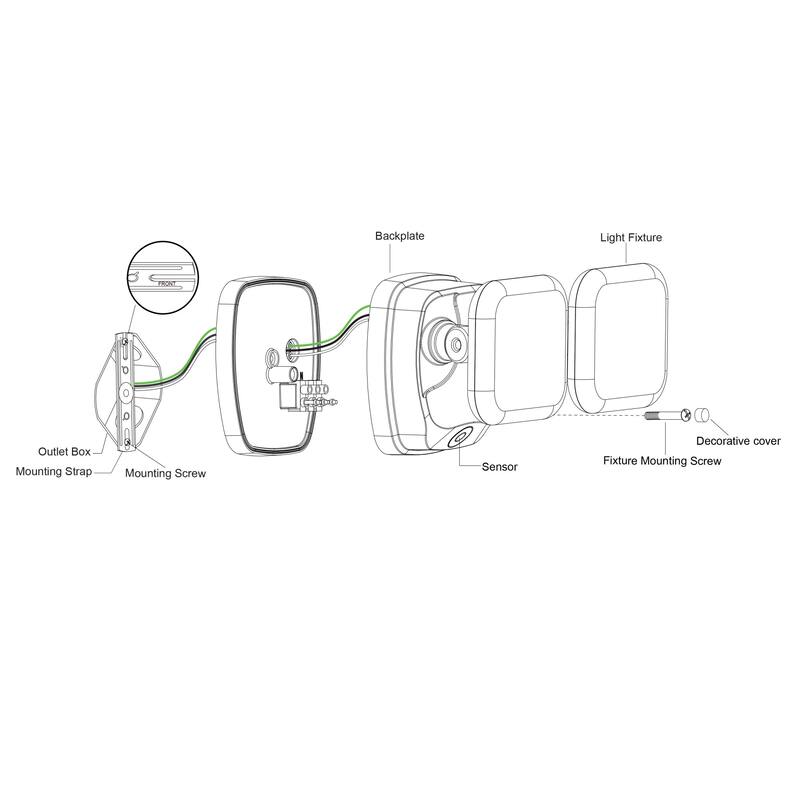 Bellevue VXFL35700 Eiken 2 Light 10" Wide LED Outdoor Flood Light