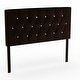 preview thumbnail 2 of 23, Huntress I Crocodile Glam Faux Leather Button Tufted Headboard by Furniture of America