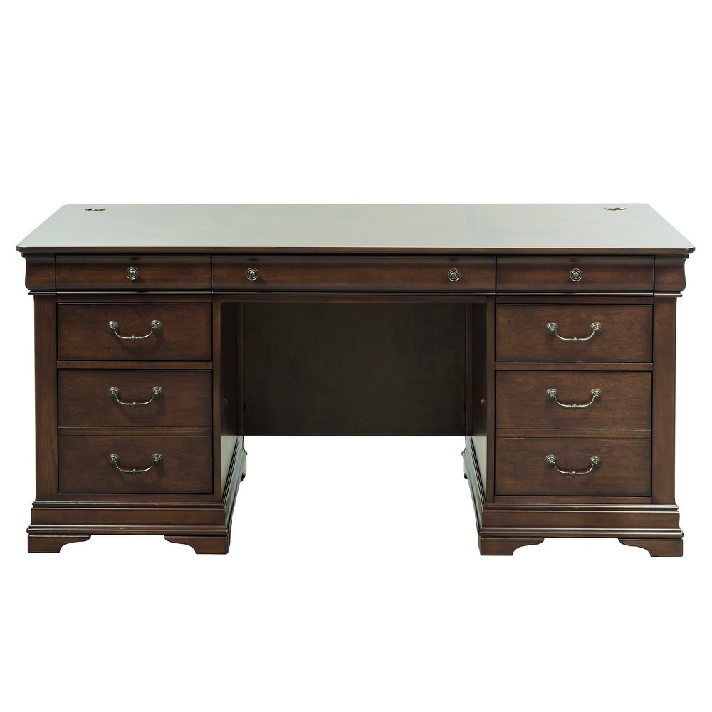 Chateau Valley Brown Cherry Jr. Executive Desk
