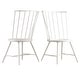 preview thumbnail 26 of 26, Truman High Back Metal and Wood Spindle Dining Chair (Set of 2) by iNSPIRE Q Modern White