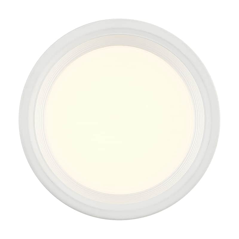 Reel - Flush Mount - Large - White Finish - White Acrylic