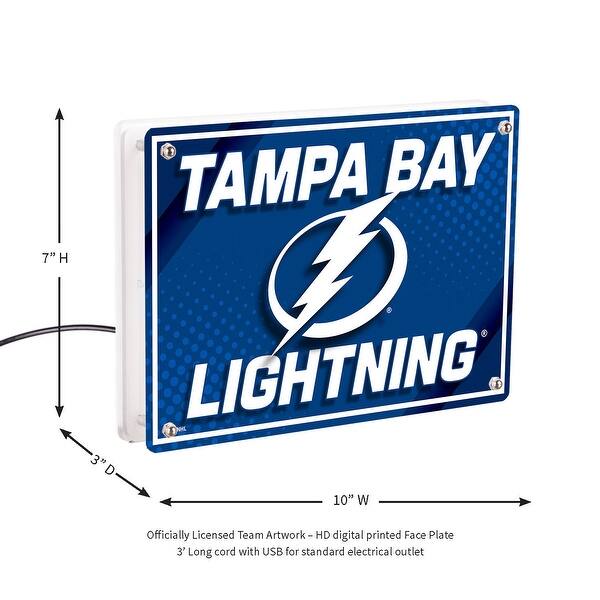 dimension image slide 2 of 3, Tampa Bay Lightning LED Lighted Sign