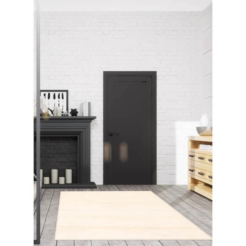 ECARPETGALLERY Hand-knotted Tangier Cream Wool Rug - 6'2 x 8'7