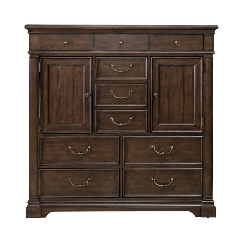 Arden Road Satin Cherry Poplar Dresser for Bedroom Storage - 6, 8, or 10 Drawers