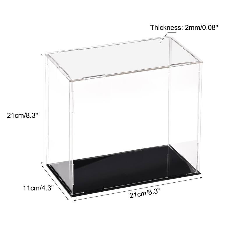 Acrylic Display Case Box Dustproof Showcase Cube Collectibles Show Box - 7.9x3.9x7.9 inch