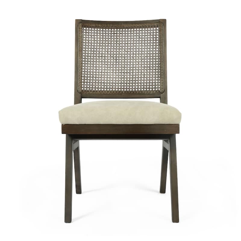 Westin Cane Back Wood Dining Chair, Set of 2 - 20" x 24" x 35"