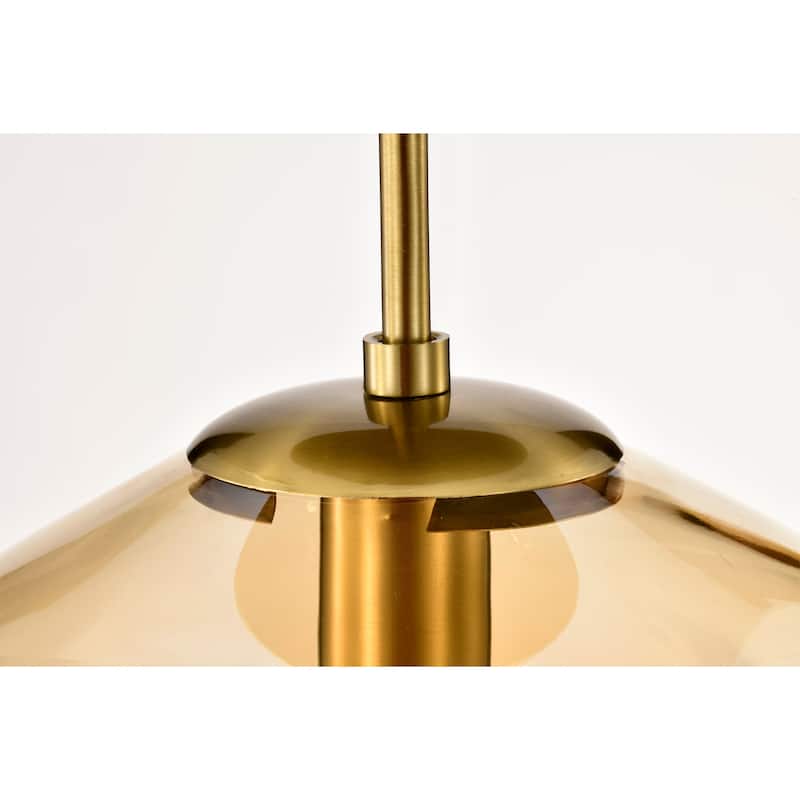 Einar Moulded Glass Shade Semi-Flushmount Ceiling Lamp