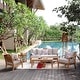 preview thumbnail 1 of 16, Cambridge Casual Chara 5-piece Teak Patio Conversation Set Natural Teak/Beige Cushion