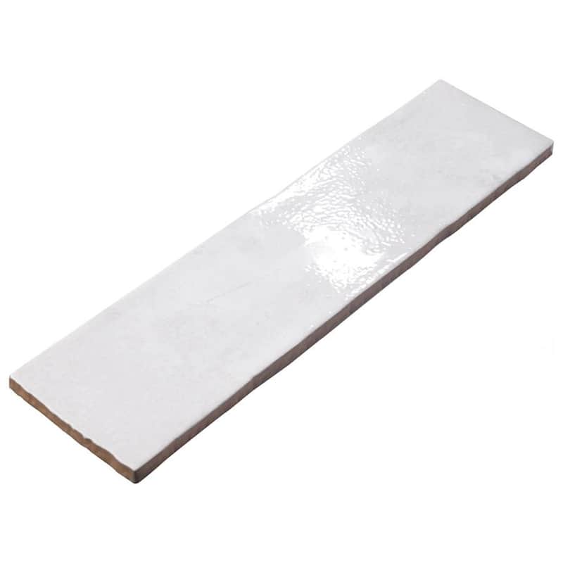 Merola Tile Biarritz White 3" x 12" Ceramic Wall Tile