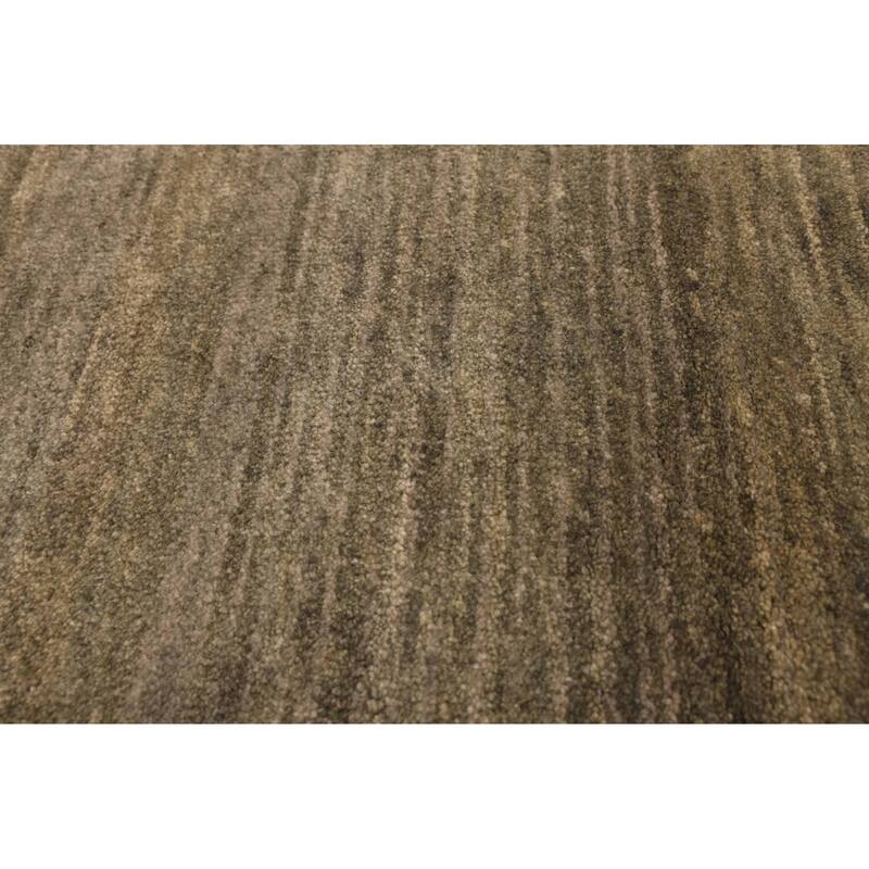 ECARPETGALLERY Hand-knotted Pak Finest Gabbeh Green Wool Rug - 4'0 x 5'11