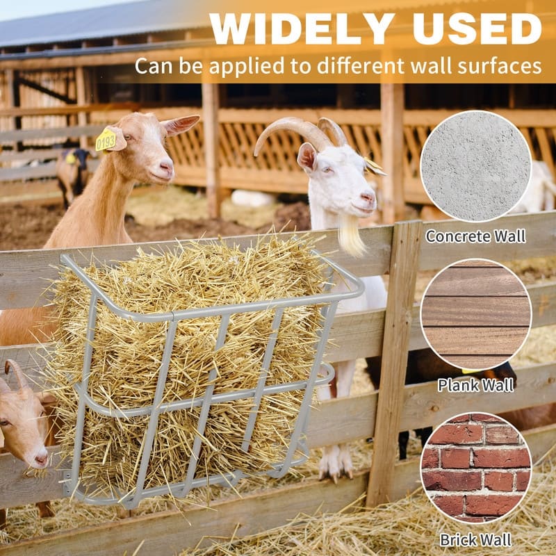 Long Wall Mounted Horse Hay Holder