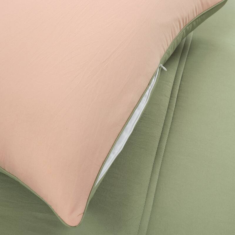 Lush Decor Oslo Soft Reversible Quilted Comforter Set