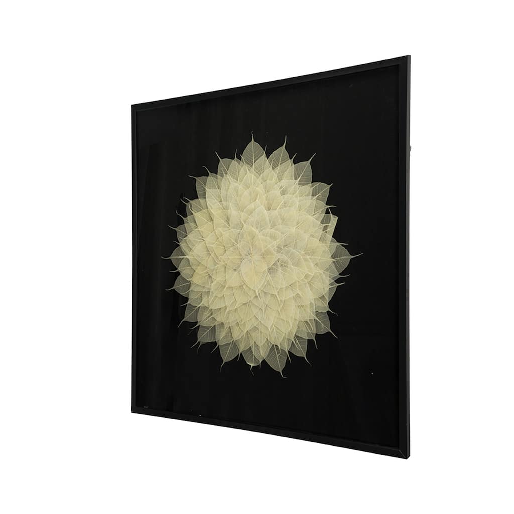 39.5x1x39.5 inch Camilla Square Shadow Box Wall Decorate - Black White