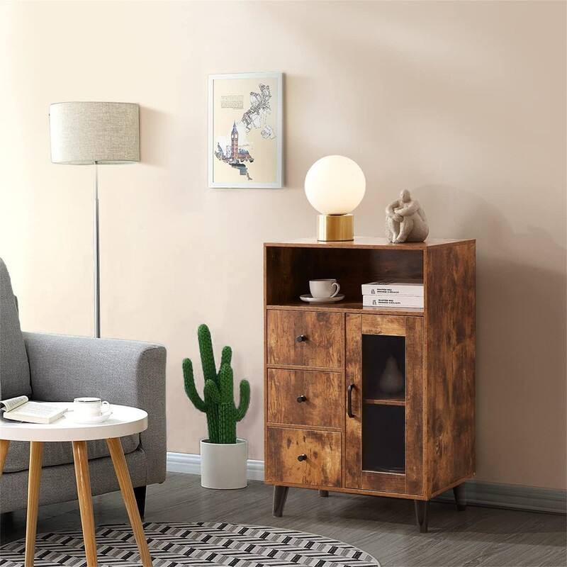 Sideboard Functional Kitchen Cabinet - 13.38"D x 23.6"W x 36.2"H