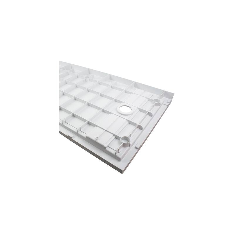 Transolid Linear 60" x 32" Alcove Shower Base with Right Hand Drain - 60" x 32" - 60" x 32"