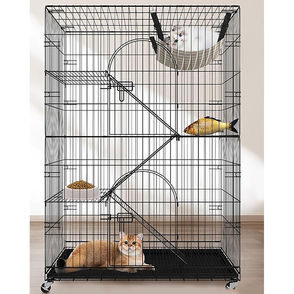 Cat Cage Indoor Catio Cat Enclosure, Large Cat House Bed Bath