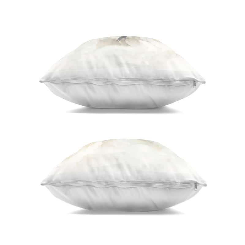 Stupell Sandpipers Treading Beach Shore Decorative Printed Throw Pillow Design by Nan (Set of 2)