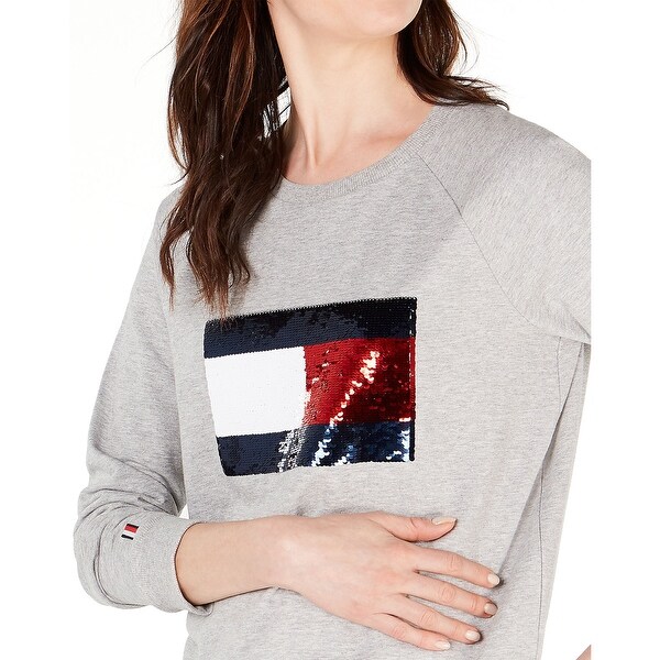 tommy hilfiger flag logo sweatshirt