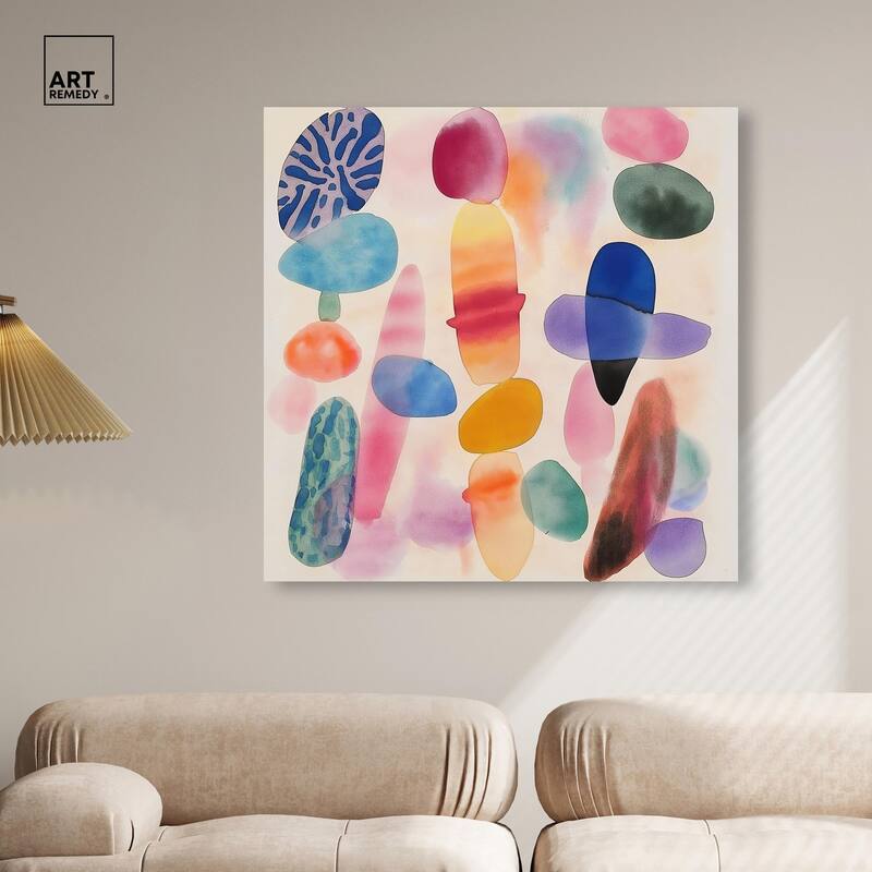 Dissolving Hues Canvas by Art Remedy, Gallery Wrapped