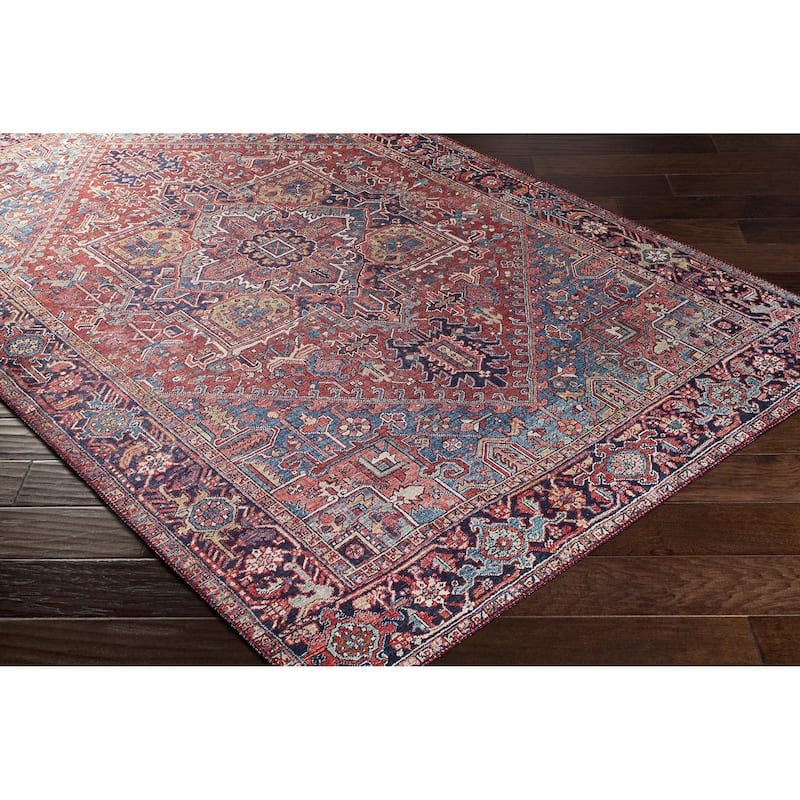 Livabliss Iris Updated Traditional Medallion Area Rug