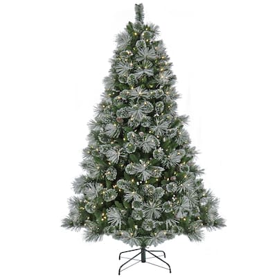 National Tree Company 7.5 ft. Pre-Lit Bryson Pine Tree with LED Lights - 7.5 Foot