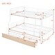 preview thumbnail 4 of 16, Full XL Over Queen Size Metal Bunk Bed with 2 Drawers and Guardrails