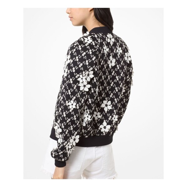 michael kors floral bomber jacket