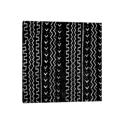 iCanvas "Mudcloth Black Geometric Design VI" by Ellie Roberts Canvas Print