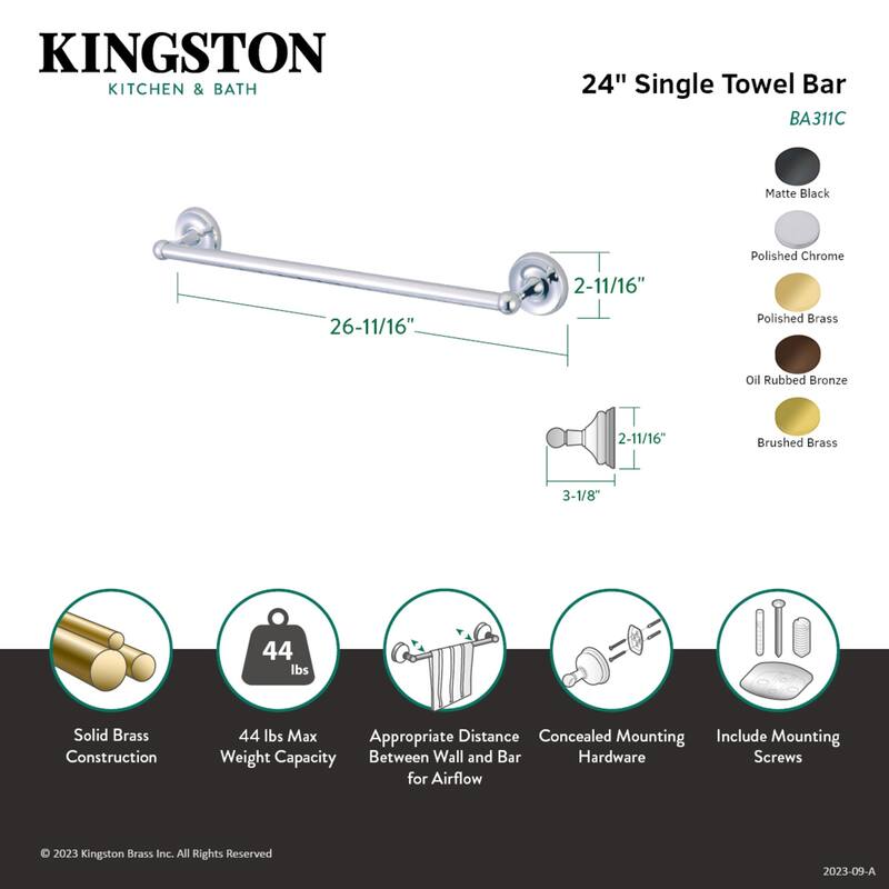 Classic 24-Inch Towel Bar